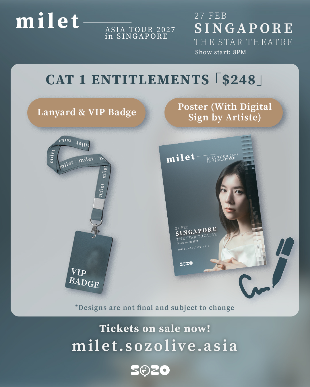 3_milet27_CAT1 Entitlements with tickets on sale